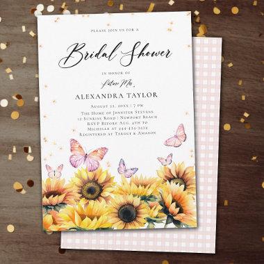 Sunflowers Field Butterflies Rustic