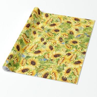 Sunflowers Gift Wrapping Paper
