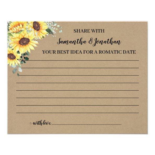 Sunflowers Greenery Share Date Idea Shower Invitations Flyer