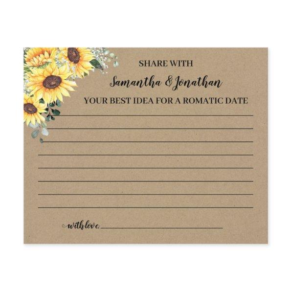 Sunflowers Greenery Share Date Idea Shower  Flyer