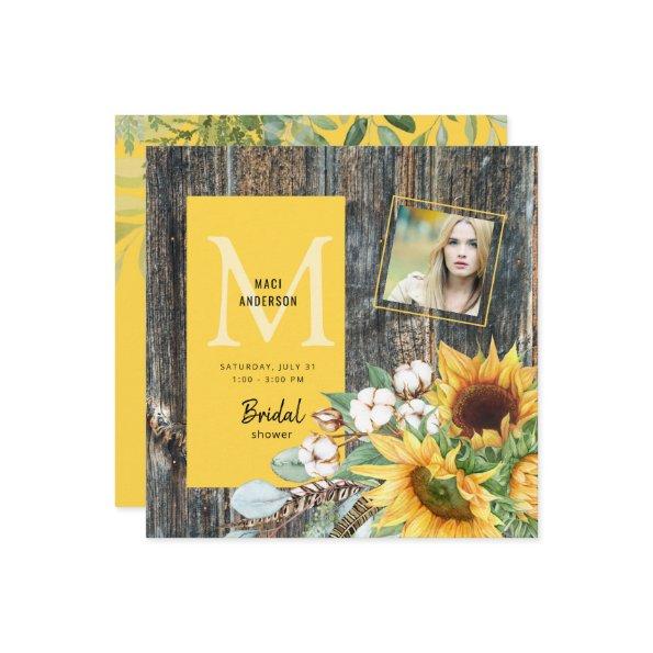 Sunflowers in Bloom Rustic Photo