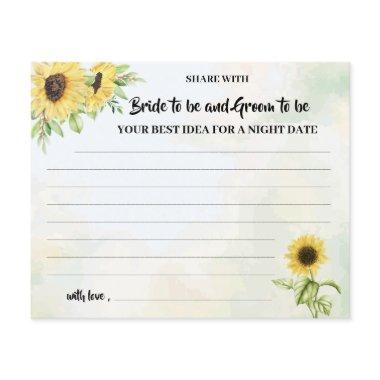 Sunflowers Share a Date Night  Flyer