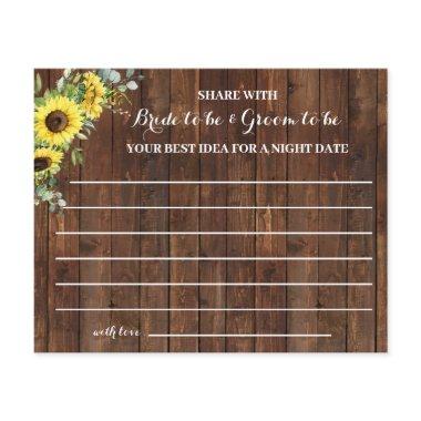 Sunflowers Share a Date Night  Flyer