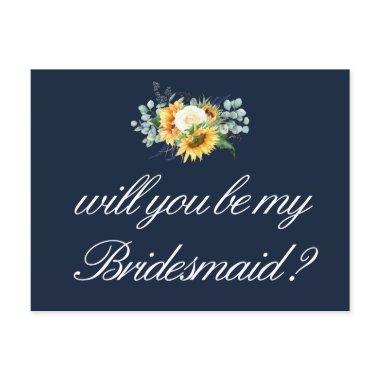 sunflowers will you be my Bridesmaid