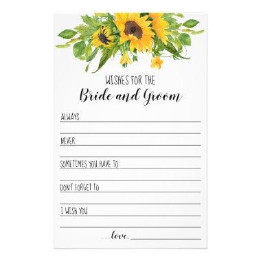 Sunflowers Wishes for the Couple Invitations Flyer