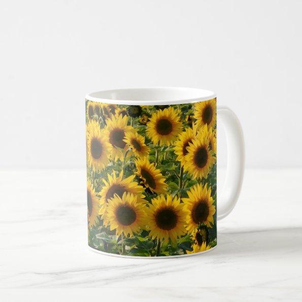 Sunny Sunflowers Field Mug