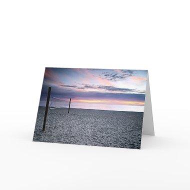 Sunset Beach Volleyball Greeting