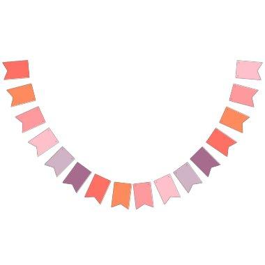 Sunset Gradient Theme Bunting Banner