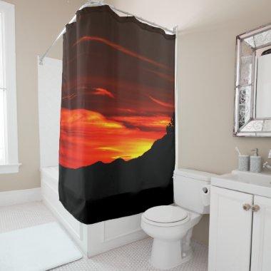 Sunset Zion National Park Utah Shower Curtain