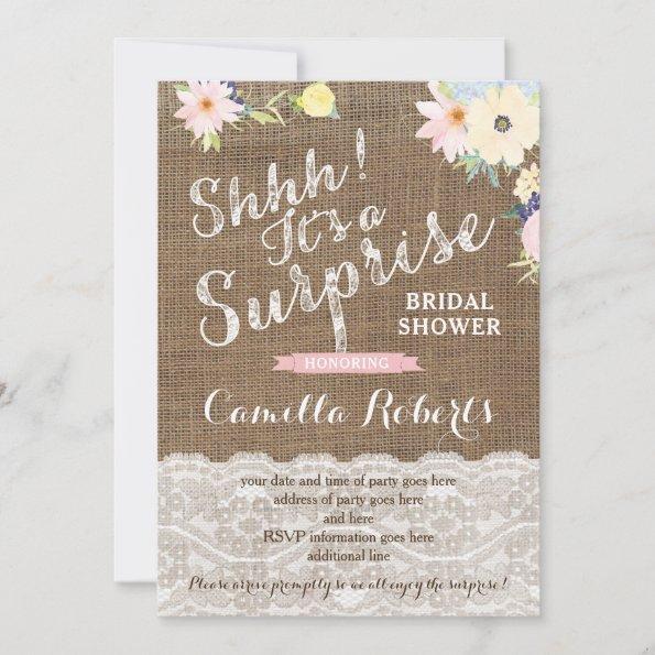 Surprise Bridal Shower or Party Invitation Invitations