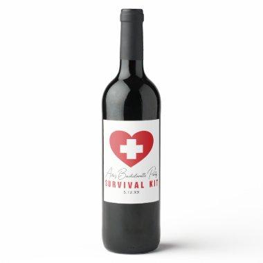 Survival Kit Personalized Wine Bottle Label