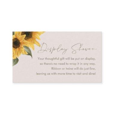 SUTTON Sunflower Display Shower Enclosure Invitations