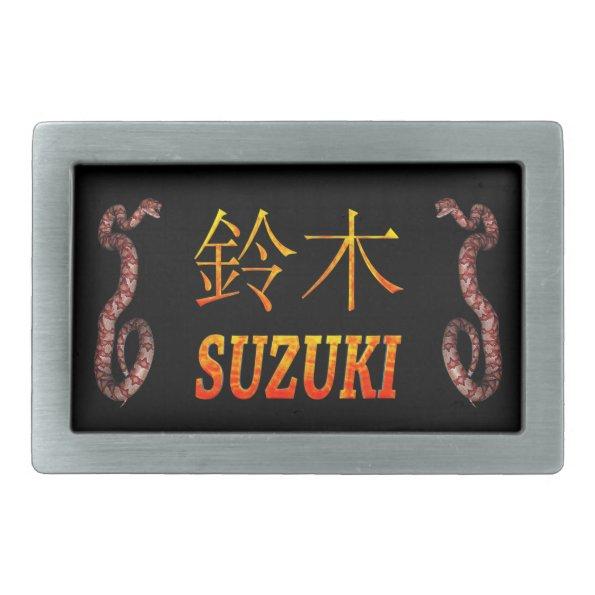 Suzuki Monogram Snake Belt Buckle