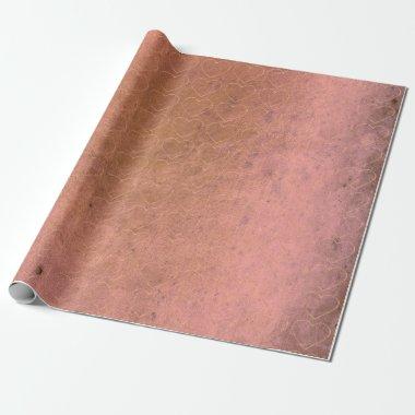 Sweat Heart Blush Pink Rose Gold Grungy Lilac Wrapping Paper