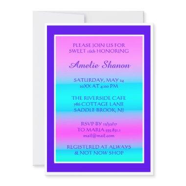 Sweet 16th Birthday Graduate Pink Framed Photo Blu