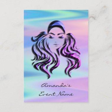 Sweet 16th Bridal Shower Holograph Ombre Purple Invitations
