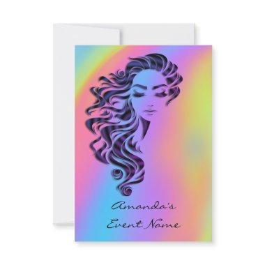 Sweet 16th  Holograph Ombre Rainbow