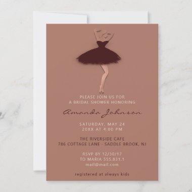 Sweet 16th Bridal Shower Princess Rose Burgundy Invitations