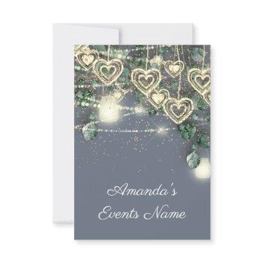 Sweet 16th Bride Rustic Wood Gold Smoky Blue Green