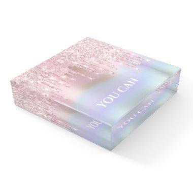 Sweet 16th Motivational Drips  Gift Paperweight