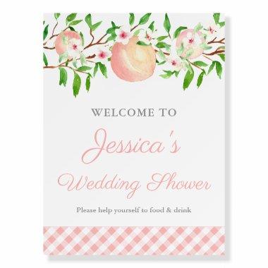Sweet As A Peach  Welcome Foam Board