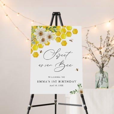 Sweet as Can Bee, Personalized Welcome Foam Board