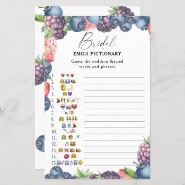 Sweet berry - bridal shower emoji pictionary game