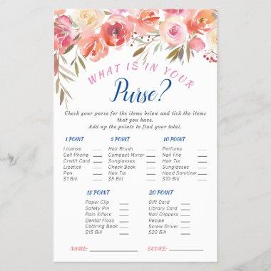Sweet Blush Floral Watercolor Bridal Shower Game