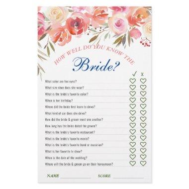 Sweet Blush Floral Watercolor  Game
