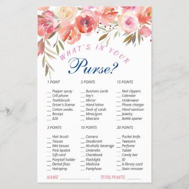 Sweet Blush Roses Watercolor Bridal Shower Game