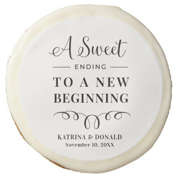 Sweet Ending Wedding Sugar Cookie