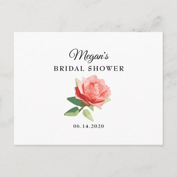 Sweet Flower Bridal Shower PostInvitations
