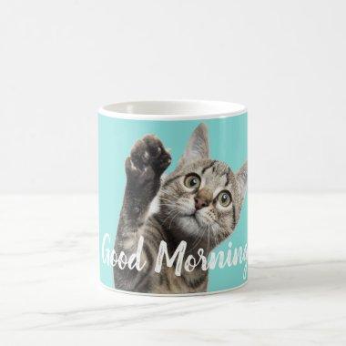 Sweet Good Morning Kitty Cat Coffee Mug