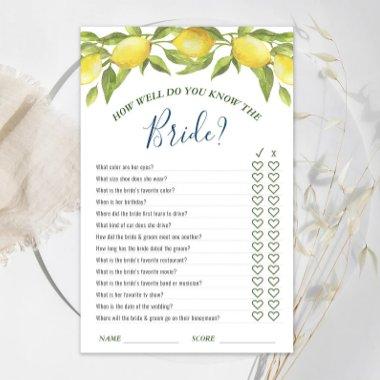 Sweet Lemons & Greenery Chic  Game