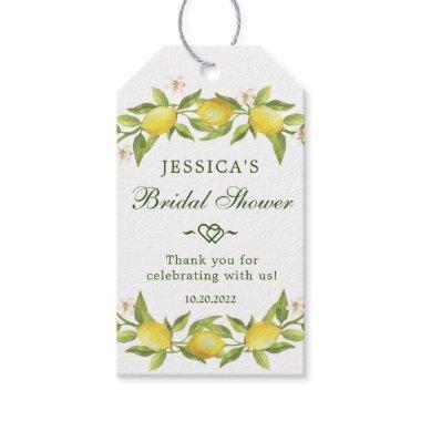 Sweet Lemons & Greenery Gift Favor Tag Thank You
