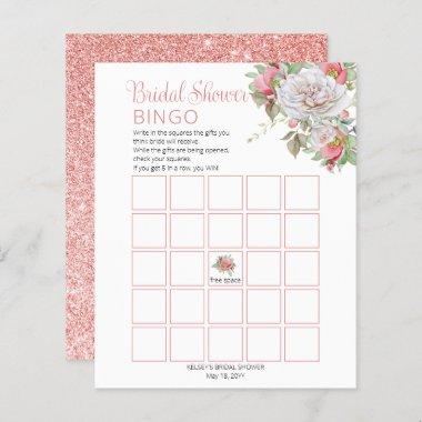Sweet Pink |White Rose Floral Blooms Bridal Shower