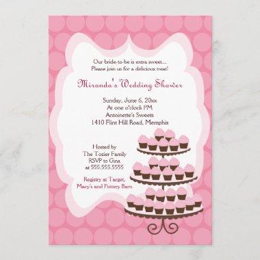 Sweet Treat Cupcake Bridal Shower Invitations