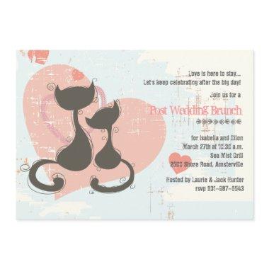 Sweetheart Cats Invitations