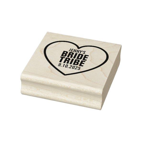 Sweetheart Personalised Bride Tribe Rubber Stamp