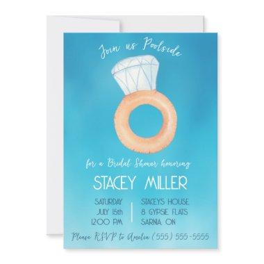 Swimming Pool Party Engagement Ring