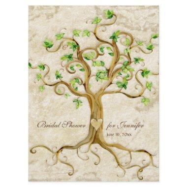 Swirl Tree Roots Antiqued Tan