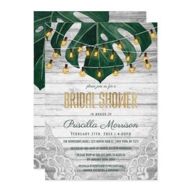 Swiss Cheese Leaf String Lights Lace