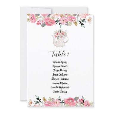 Table Number Seating