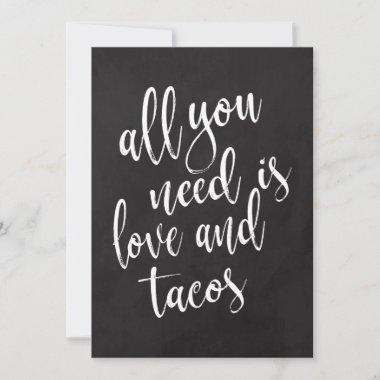 Taco bar affordable chalkboard wedding sign