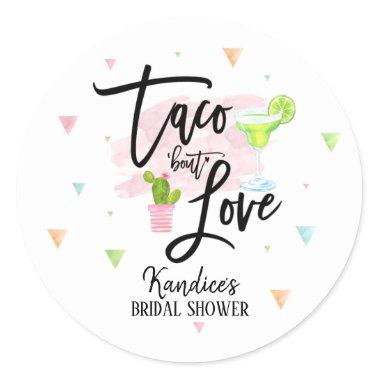 Taco Bout Love Bridal Shower Fiesta Classic Round Sticker