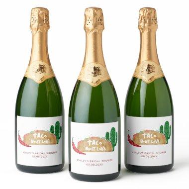 Taco 'Bout Love  Fiesta Personalized Sparkling Wine Label