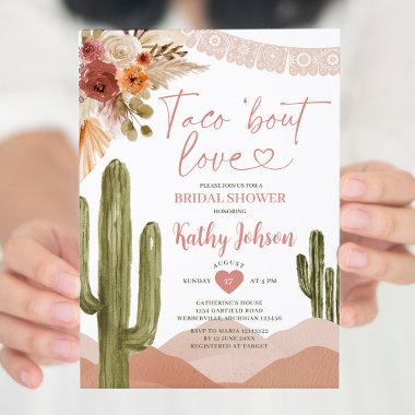 Taco bout love Bridal Shower southwestern cactus Invitations