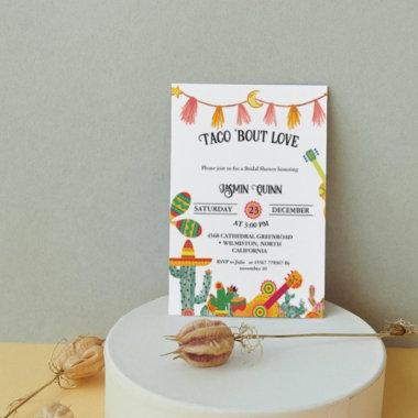 Taco 'Bout Love Cactus Bridal shower Invitations