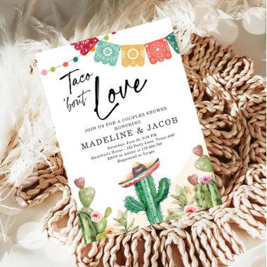 Taco Bout Love Cactus Fiesta Couples Shower Invita Invitations