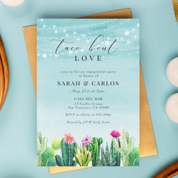 Taco 'Bout Love Cactus Fiesta Engagement Party Invitations